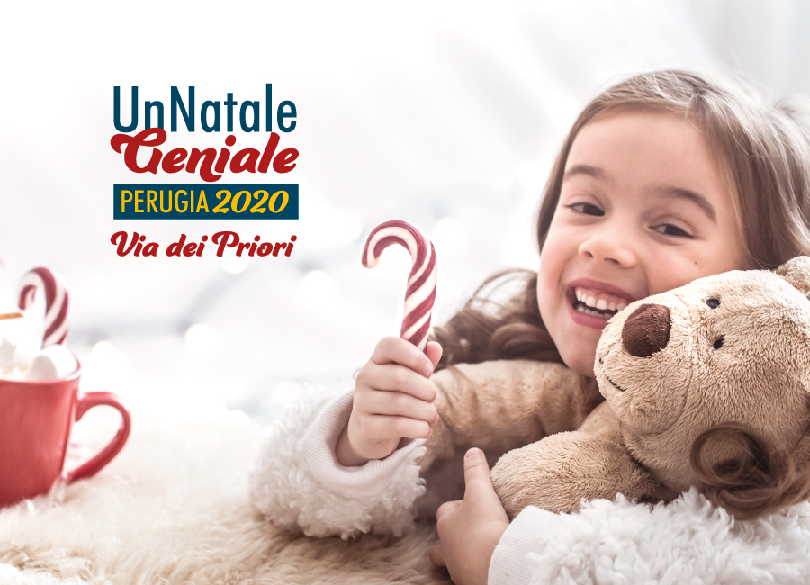 Bambina Natale Un Natale Geniale. Via Dei Priori. Perugia 2020q