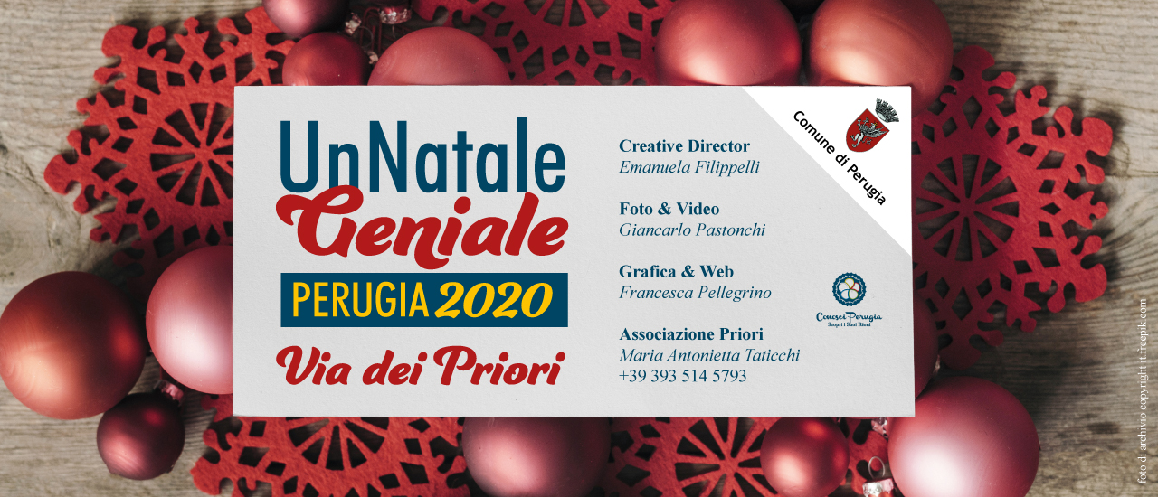 Copy & Contatti Un Natale Geniale. Via Dei Priori. Perugia 2020