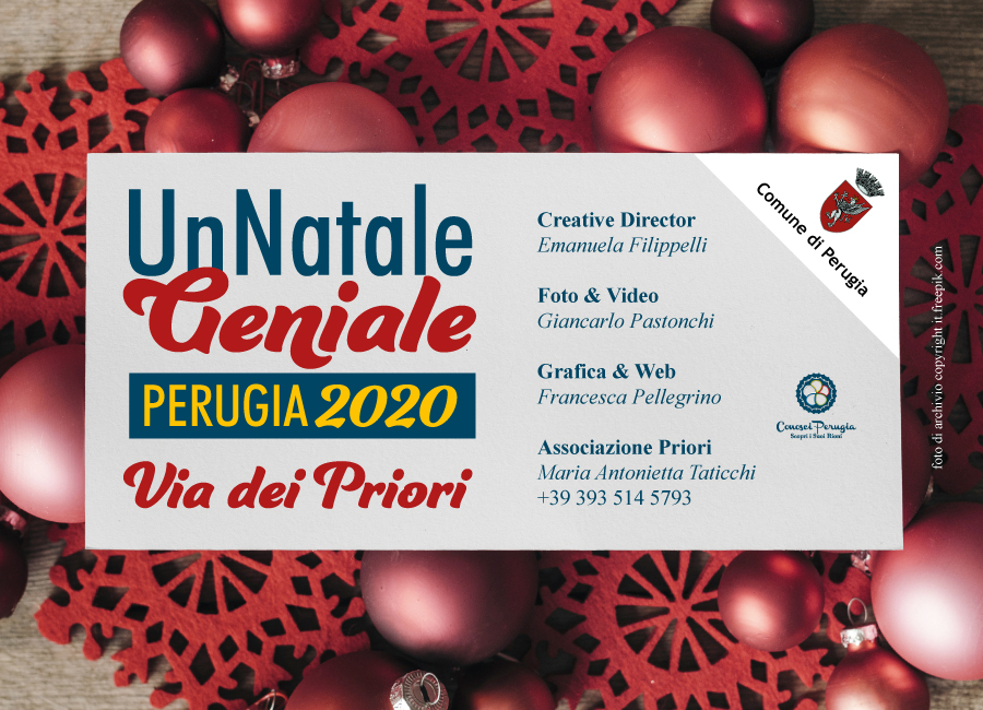 Copy & Contatti Un Natale Geniale. Via Dei Priori. Perugia 2020